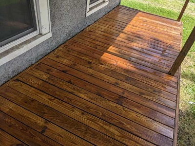 Deck clean after cleaning